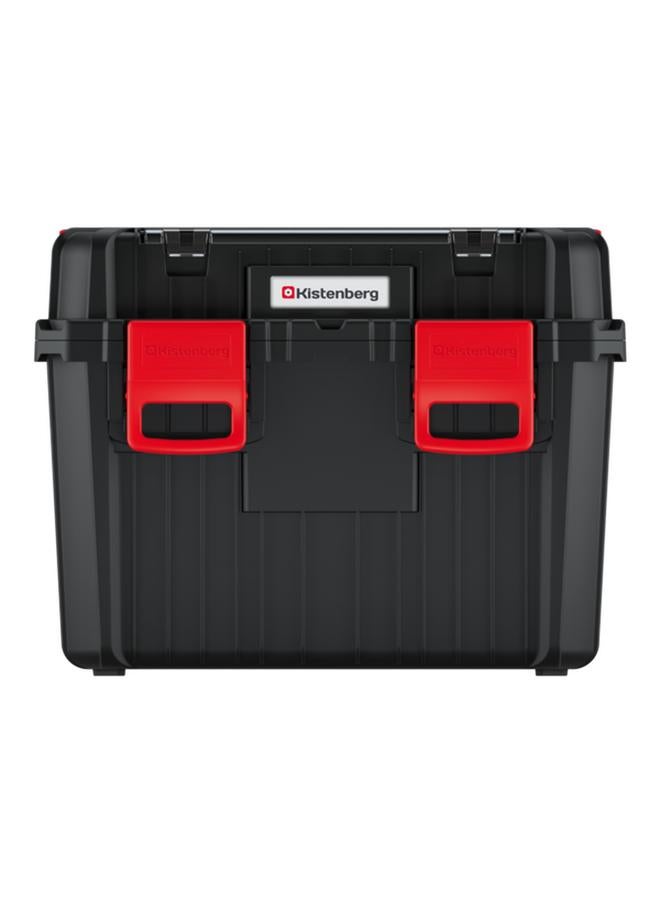 Kistenberg 45 Multi Compartment Heavy Tool Box with Foldable Handle Black and Red - Image 4