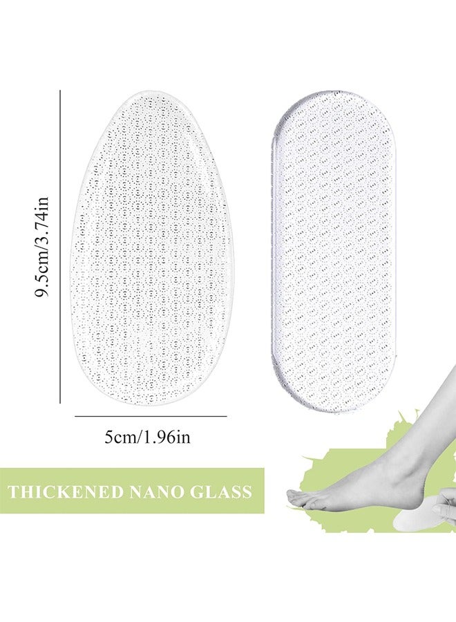 Quantum 2 PCS Glass Foot File, Glass Foot File Nano Callus Remover for Feet Tool, Suitable Dry and Wet Care of Hard Skin Nail Care - Image 2