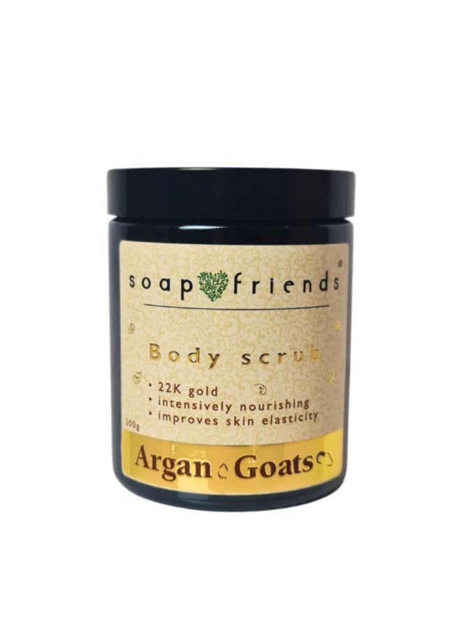 Soap&Friends Soap&Friends Argan & Goats Body Scrub, Improves Skin Elasticity 200 ml  - Image 1