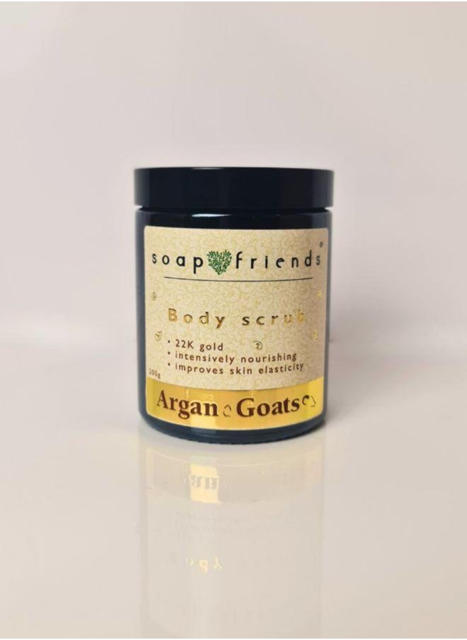 Soap&Friends Soap&Friends Argan & Goats Body Scrub, Improves Skin Elasticity 200 ml  - Image 5