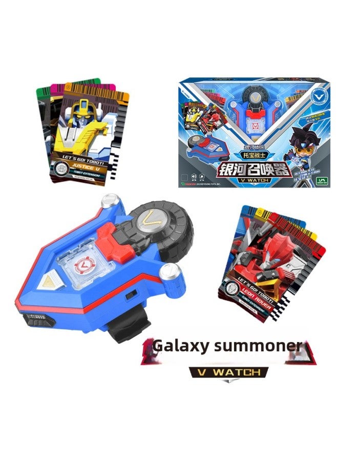 Tobao Warrior Galaxy Detective Series Broken Tiangang Wing Justice Special Police God Of War Deformation Robot Children's Toys-Color:Galaxy Summoner 7730  - Image 1