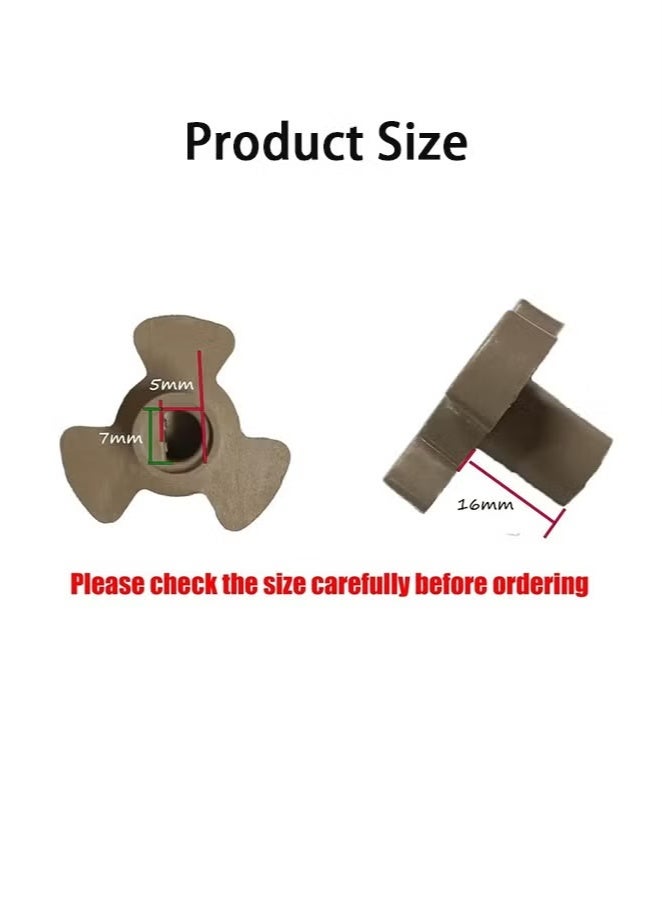 Harse 2PCS Microwave Turntable Motor Coupler – Replacement Drive Shaft for Glass Tray, Roller Guide Support, Microwave Oven Turntable Coupling (Shaft Length: 0.59 inch) - Image 3