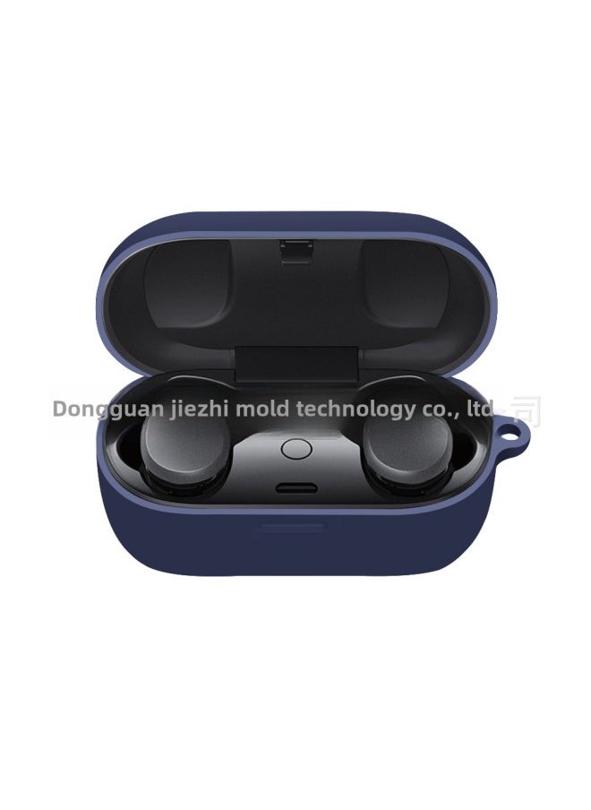Generic - Bose QuietComfort Earbuds Protective Case Large Shark Bluetooth Silicone Soft Shell Pure Color IP Style Injection Molding-Color:Midnight Blue-Model:QuietComfort - Image 1