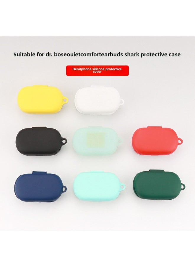 Generic - Bose QuietComfort Earbuds Protective Case Large Shark Bluetooth Silicone Soft Shell Pure Color IP Style Injection Molding-Color:Midnight Blue-Model:QuietComfort - Image 1