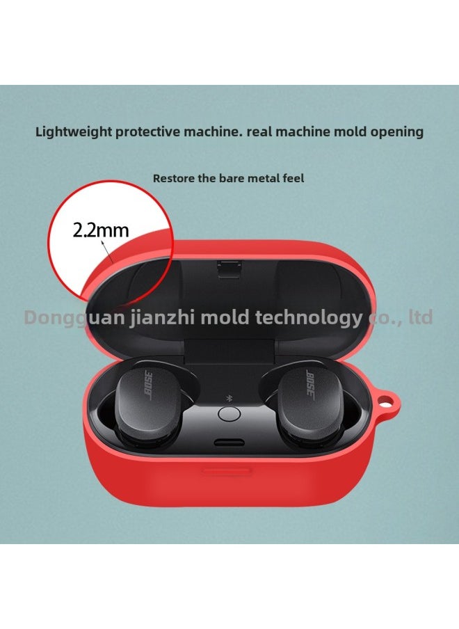 Generic - Bose QuietComfort Earbuds Protective Case Large Shark Bluetooth Silicone Soft Shell Pure Color IP Style Injection Molding-Color:Midnight Blue-Model:QuietComfort - Image 1