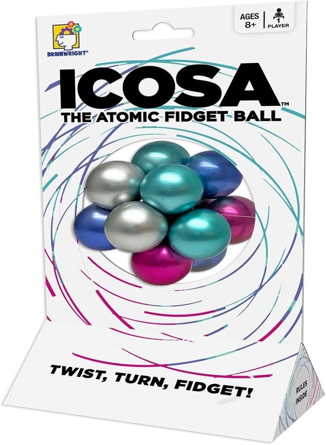 Brainwright Icosa Ice - The Atomic Fidget Ball. Twist, Turn, Fidget! - Image 3