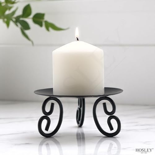 Hosley Set of 4, Hand-Poured White Unscented Candle 3 Inch High, Long Lasting Burning, up to 40 Hours Burn Time, Perfect for Décor, Weddings, Christmas Décor, Dinner Table. - Image 2