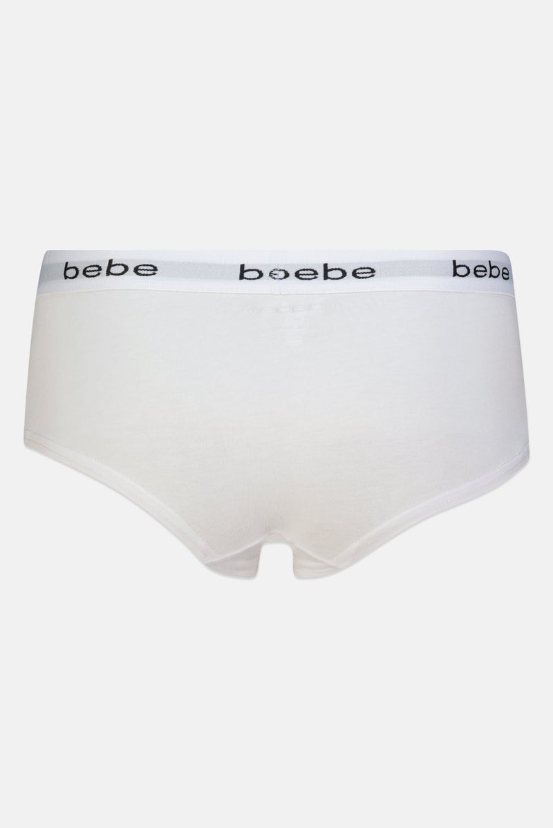 bebe Women 3 Pieces Brand Logo Booty Panties, Multicolor - Image 4