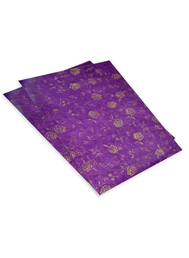 FIS 20-Piece FIS Gift Wrapping Paper 35gsm 50X70cm, Purple - FSGF14