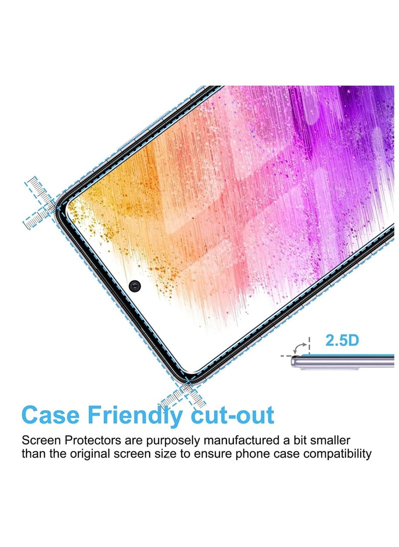 vesus Glass for Sam Galaxy A73 5G / M52 5G / A71 / M51 / S10 Lite/Note 10 Lite Screen Protector Glass Full Glue Edge-to-Edge Protector Easy Installation - Image 4