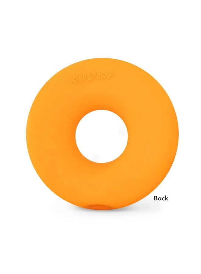 ZippyPaws Latex Donutz, Durable Dog Toy For Interactive Play, No Stuffing  Chocolate & Strawberry (2Pack) - Image 4