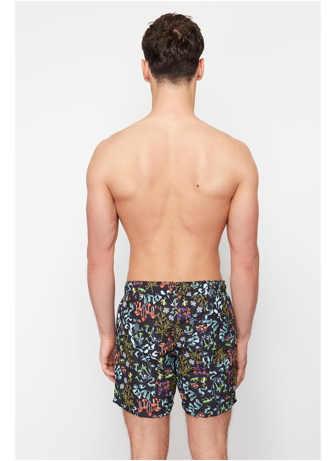 trendyol - Men's Standard Size Patterned Swim Shorts TMNSS24DS00021 - Image 1