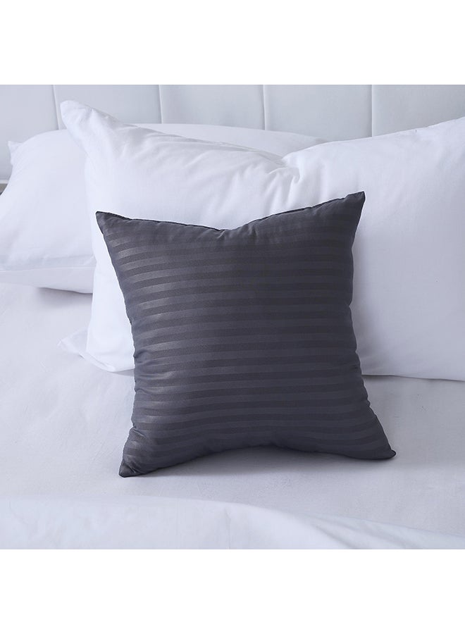 Pan Home Stria Microfiber Filled Cushion 40x40cm - Charcoal - Image 1
