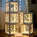Ledido Transparent Balloon Boxes Clear Balloon Boxes with 5 Pcs String Lights and 78 Letters for Baby Shower Gender Reveal 2026 New Year Grad Party Birthday Anniversary Bridal Decor 5 White Boxes - Image 3