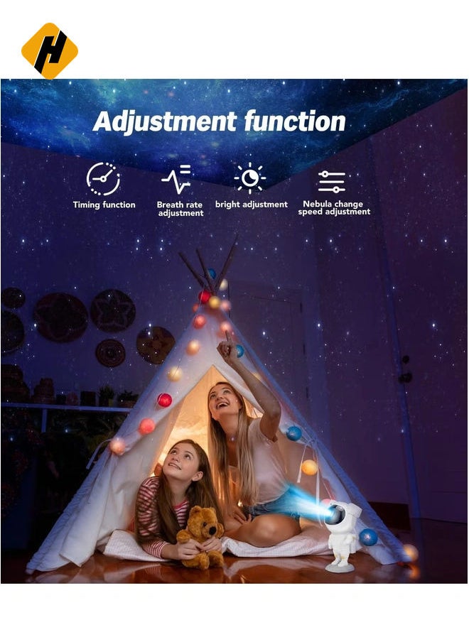 HuHa Star Projector Night Lights,Kids Room Decor Aesthetic,Tiktok Nebula Galaxy Projector,Remote Control and 360°Rotation Magnetic Head,Lights for Bedroom,Gaming Room Decor Glossy Finish  - Image 3