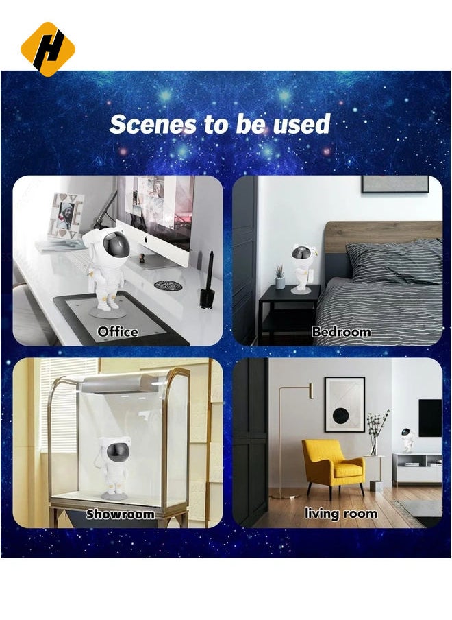 HuHa Star Projector Night Lights,Kids Room Decor Aesthetic,Tiktok Nebula Galaxy Projector,Remote Control and 360°Rotation Magnetic Head,Lights for Bedroom,Gaming Room Decor Glossy Finish  - Image 2