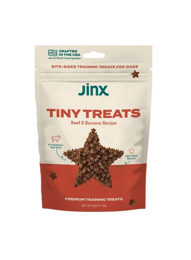 جينكس مكافآت جينكس للتدريب بنكهة لحم البقر والموز للكلاب والجراء، قليلة السعرات الحرارية، طبيعية بالكامل، لحم بقري حقيقي مدخن ببطء، بدون مواد مالئة، 4 أونصات - Image 1