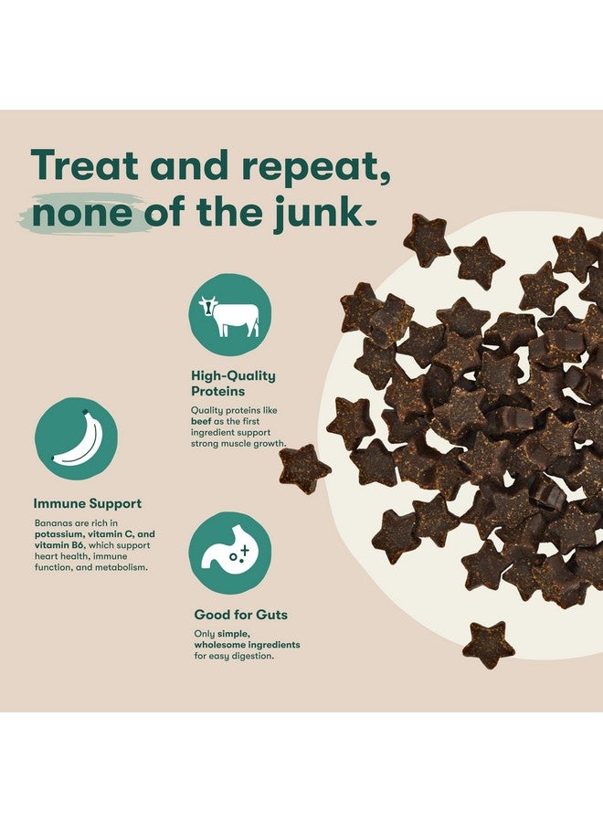 جينكس مكافآت جينكس للتدريب بنكهة لحم البقر والموز للكلاب والجراء، قليلة السعرات الحرارية، طبيعية بالكامل، لحم بقري حقيقي مدخن ببطء، بدون مواد مالئة، 4 أونصات - Image 3