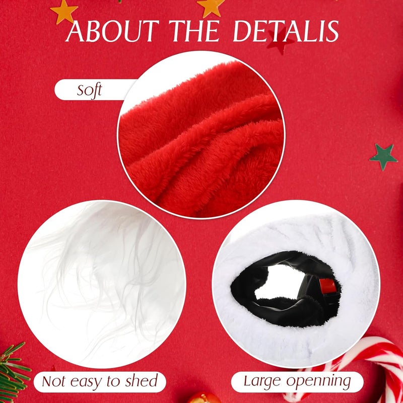 Cutecrop Christmas Santa Motorcycle Helmet Cover and Gloves Set - Image 5