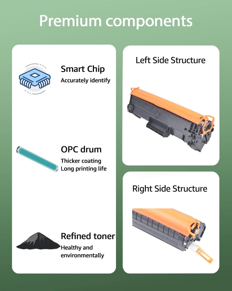 greencycle 141a Toner Cartridge Compatible Replacement for Hp 141A Black LaserJet Toner Cartridge Laser Jet MFP m140w Toner Laser Jet m110w Toner (2Pk,with chip) - Image 4