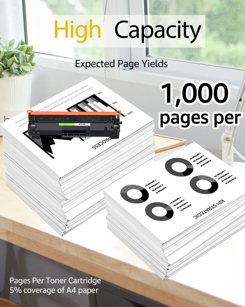 greencycle 141a Toner Cartridge Compatible Replacement for Hp 141A Black LaserJet Toner Cartridge Laser Jet MFP m140w Toner Laser Jet m110w Toner (2Pk,with chip) - Image 3