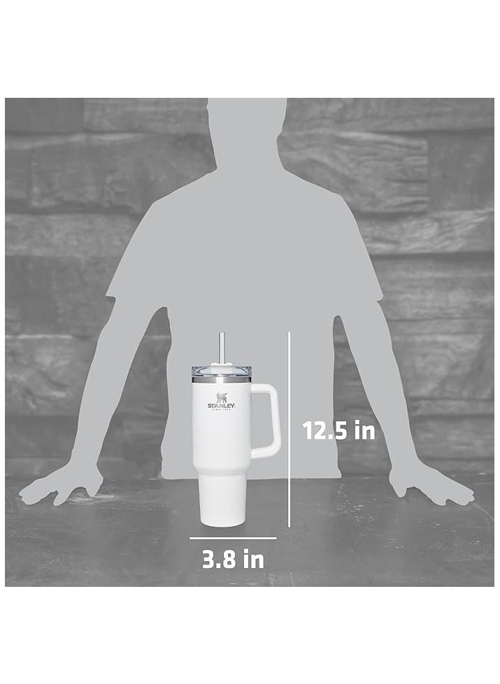 Stanley - Stanley cup H2.0 Stainless Steel with Lid and Straw for Water Iced Tea,Coffee and Smoothie,Forst,40 oz - Image 1