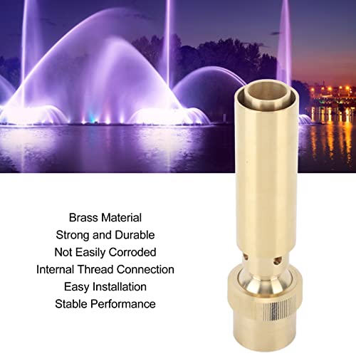 Gonetre Brass Fountain Nozzle Fountain Nozzle Replacement Fountain Nozzle Brass Column Fountain Nozzle Heads Fountain Equipment for Garden Pond G1 in G1 Inch - Image 3