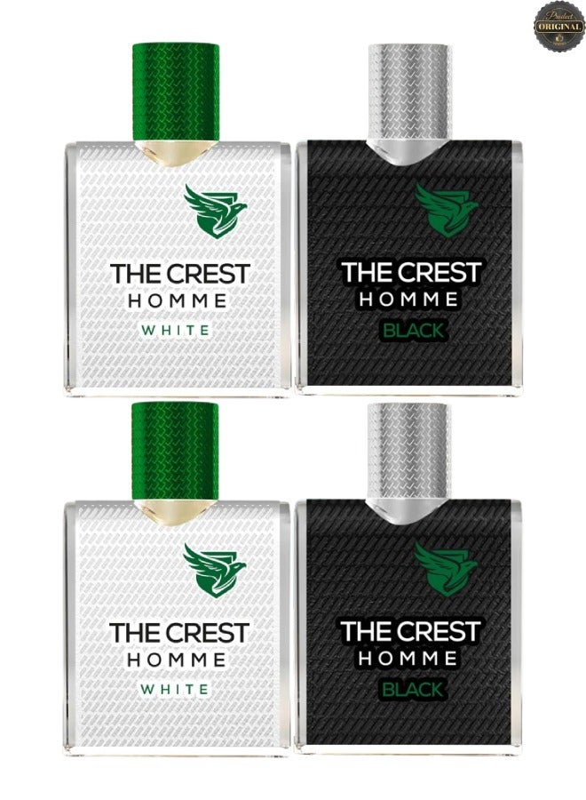 لوكسيروم 2 قطع عطر كريست هوم وايت و 2 قطع عطر  كريست هوم بلاك 100مل - Image 1