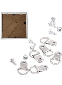 SYOSI 50 Pack D Ring Picture Frame Hanging Hangers with Screws for Picture Hanging, Home Decoration, Artwork, Picture Frame Hook, Photos, Mirrors, Hanging Clock  - Image 5