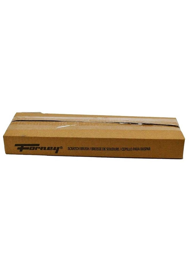 Forney 70504A 2-Pack Carbon Steel Wire Brush's with Curved Wood Handle, 13-3/4-Inch-by-.014-Inch, Assorted - Image 3