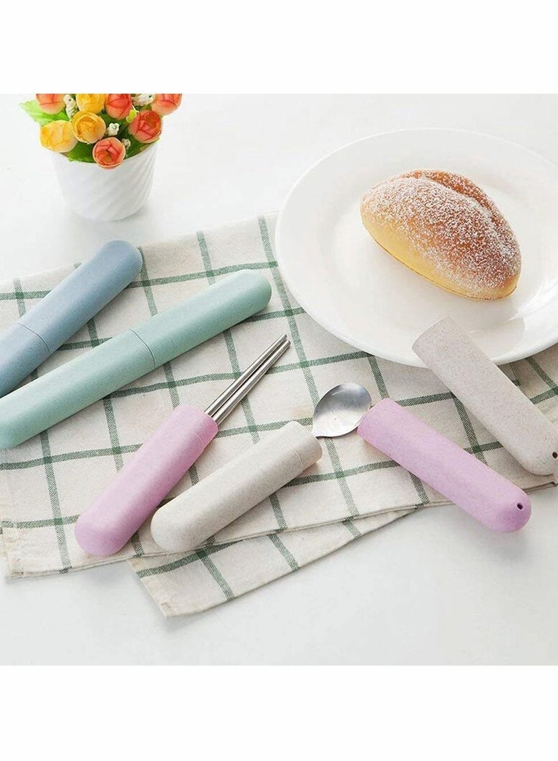 Toothbrush Case Travel Cover Plastic Holder, Premium Wheat Straw Waterproof Box on Holidays Camping School Daily Portable Storage 8 Pcs - Image 3