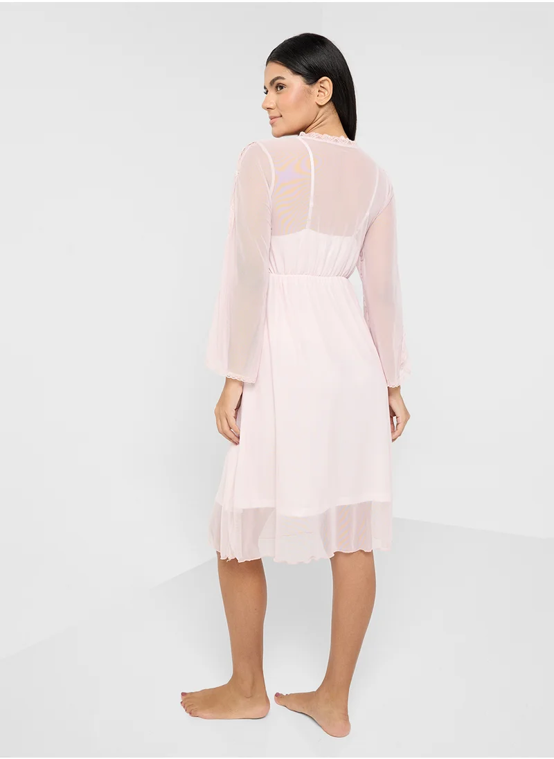 ELLA Nighdress With Bow Detail