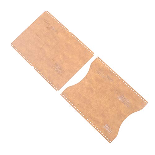 CoscosX DIY Wallet & Keychain Leather Templates - Clear Acrylic Stencils for Leather Craft, Quilting & Sewing - 5 Pack - Image 3