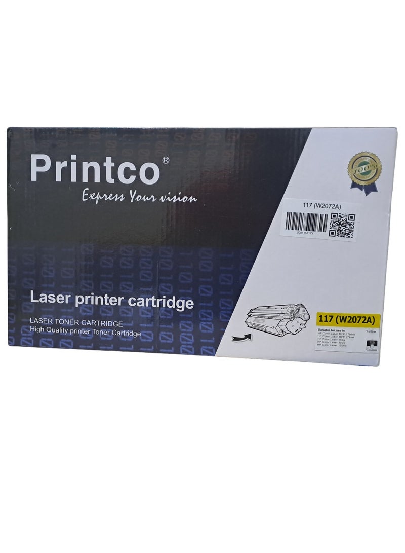 برينتكو خرطوشة حبر متوافقة مع HP 117a w2070a لطابعات HP MFP 179fnw 178nw 150a 150nw مع شريحة جديدة.117 (W2070A) 117 (W2071A) 117 (W2072A) 117 (2073A) - Image 5
