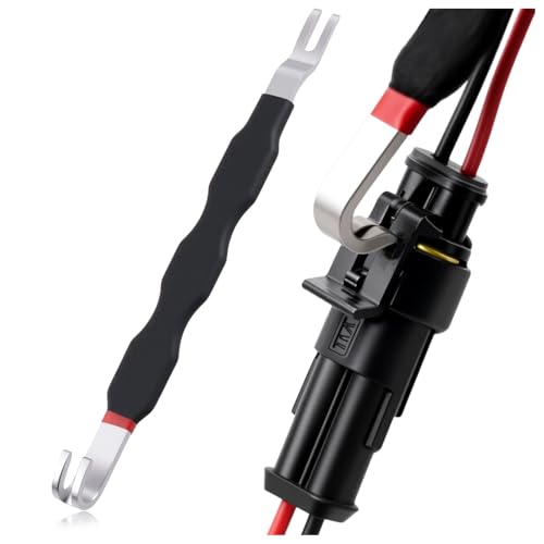 YGDMD Automotive Electrical Connector Removal ToolAntiSlip Automotive Electrical Terminal Connector Removal Tool with BentStraight Head2in1 Automotives Electricals Tools Separator - Image 1