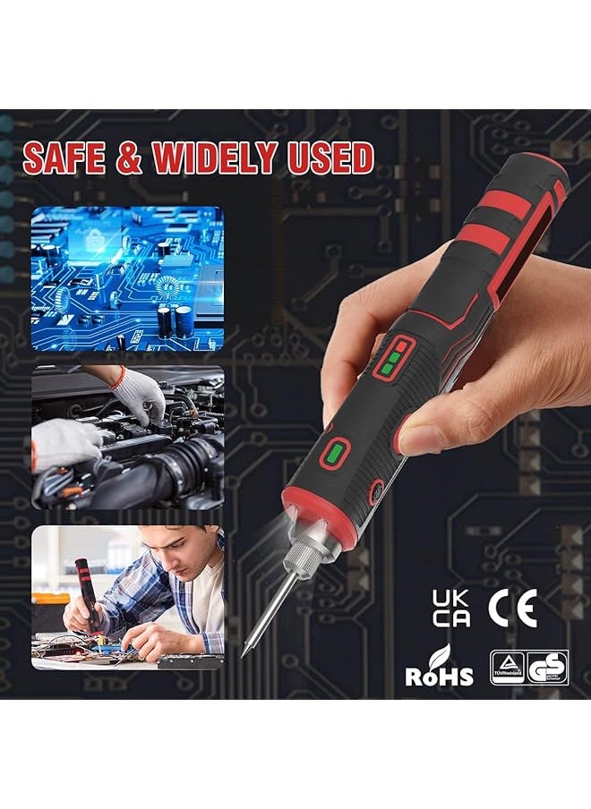 erorex - Portable Cordless Soldering Iron 1800Mah Rechargeable Soldering Tool Updated With Touch Sensor And Led Spotlight Professional Safe Wireless Soldering Kit Your Easy Electronic Welding Tools - Image 1