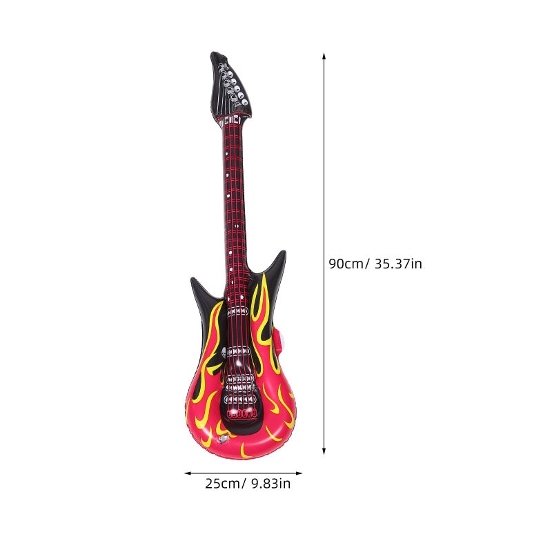 🎸 طقم أدوات موسيقية قابلة للنفخ شامل للحفلات بألوان متعددة وصمام آمن مجموعة من القطع - Image 3