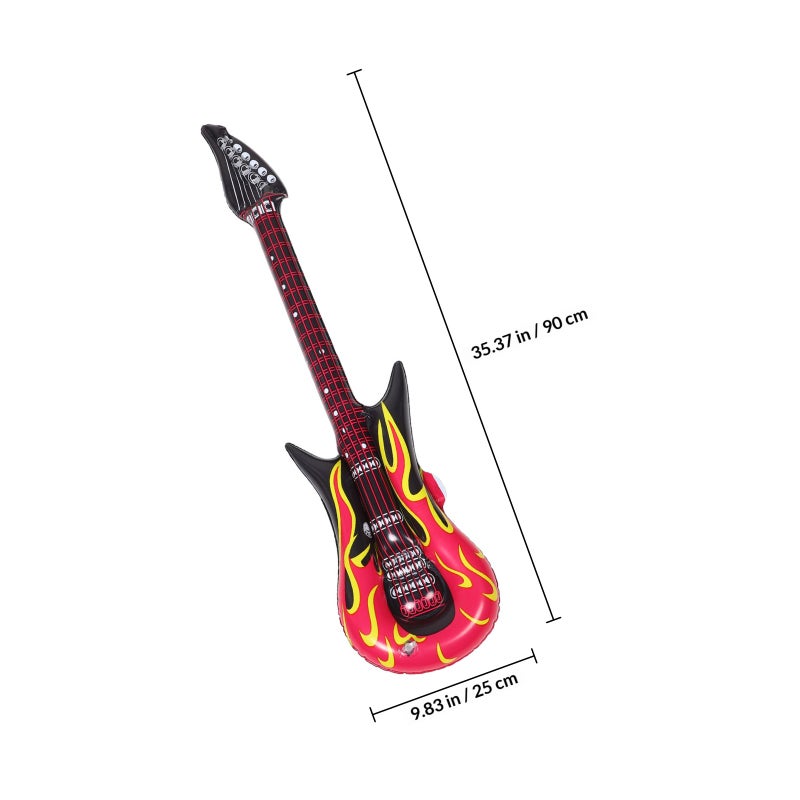 🎸 طقم أدوات موسيقية قابلة للنفخ شامل للحفلات بألوان متعددة وصمام آمن مجموعة من القطع - Image 2