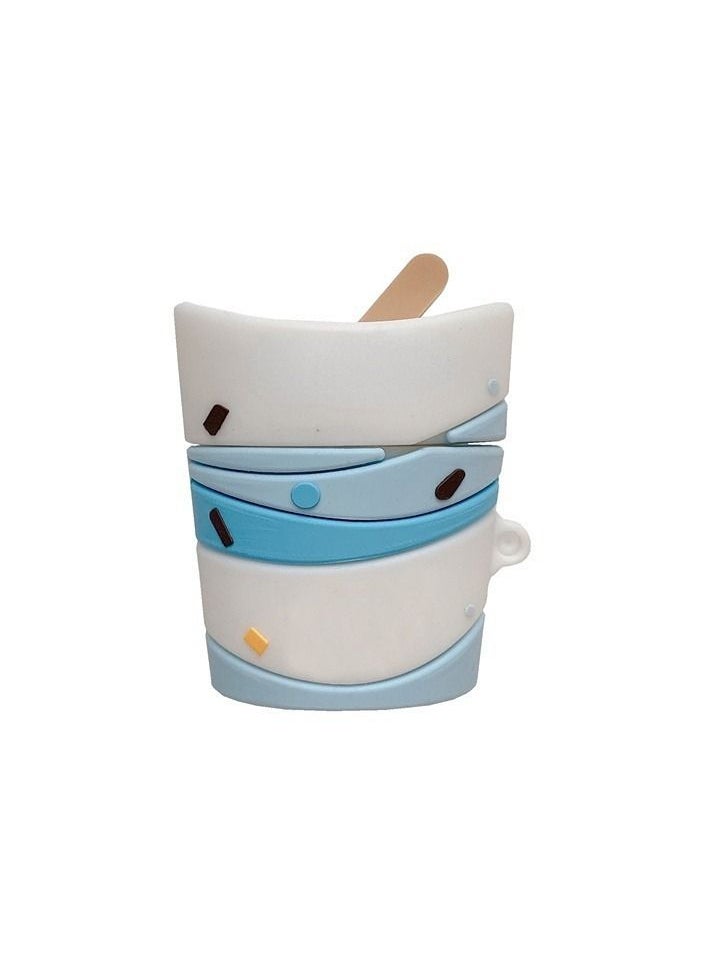 Generic - 1PCS Ice Cream Case For AirPods 1/2 Generation Bluetooth Headphones Charging Box Protective Cover - Image 1