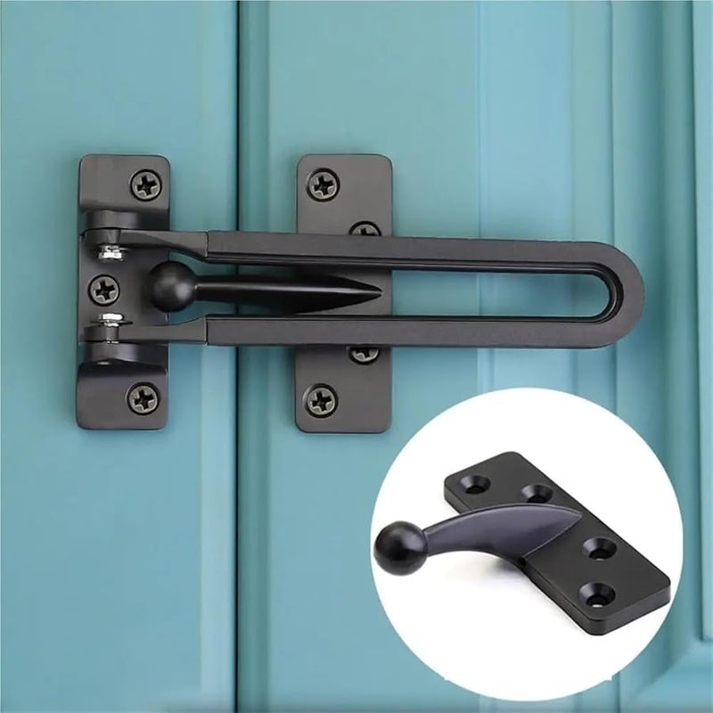 Silver Zinc Alloy Sliding Door Latch Solid Bolt Mute Catch Home Door Buckle - Image 4