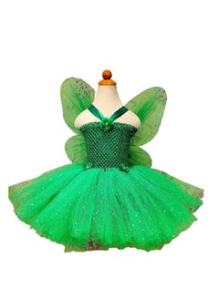 Daddy's Angel Tinkerbell Costume for Girls With Wings Princess Dress Birthday Party  - Image 1