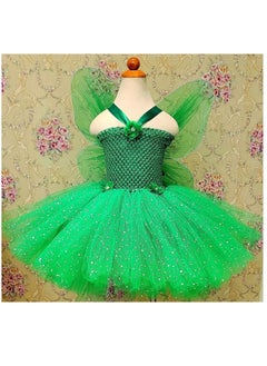 Daddy's Angel Tinkerbell Costume for Girls With Wings Princess Dress Birthday Party  - Image 3