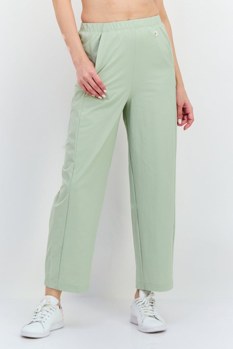 Champion Women Relaxed Fit Outdoor Wide Leg Pants, Sage Green  - Image 1