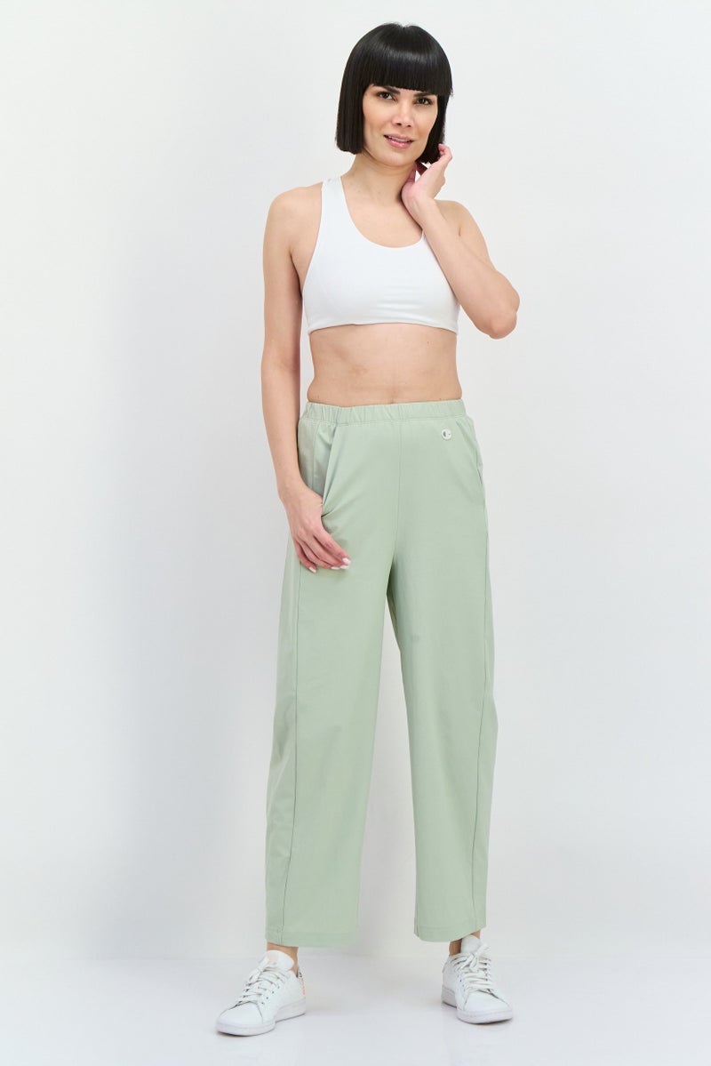Champion Women Relaxed Fit Outdoor Wide Leg Pants, Sage Green  - Image 4