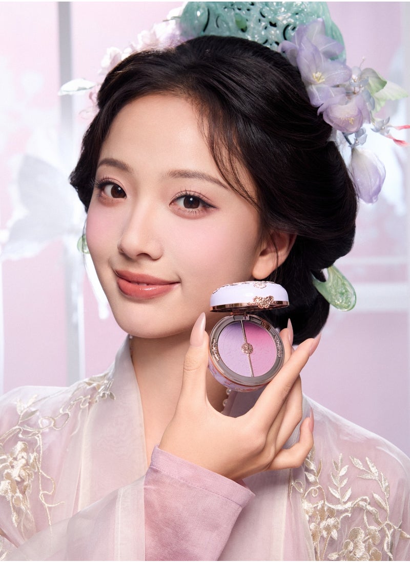 Flower Knows Butterfly Cloud Collar Rouge Box Highlighting & Blush Duo Powder Natural Finish 2-in-1 Highlighter And Blusher-04 Fluttering Romance  - Image 5