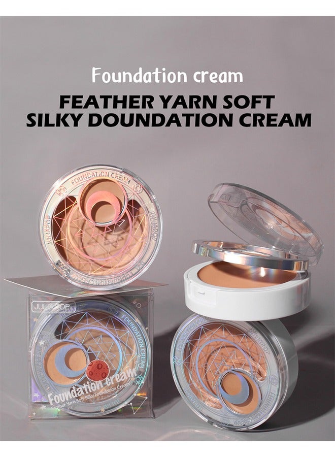 JULIA POP Foundation Cream - 2 in 1 Professional Color Correcting Concealer Cream  Long-Wearing Full Coverage Makeup and Corrector for Under Eye Dark Circles Acne & Blemishes Reduces Redness （#04）  - Image 3