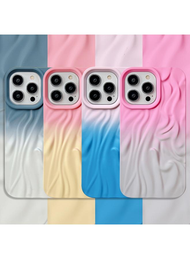 S-TOP Case For iPhone 15 Wrinkle Gradient Skin-feel Frosted TPU Phone Case - Image 2