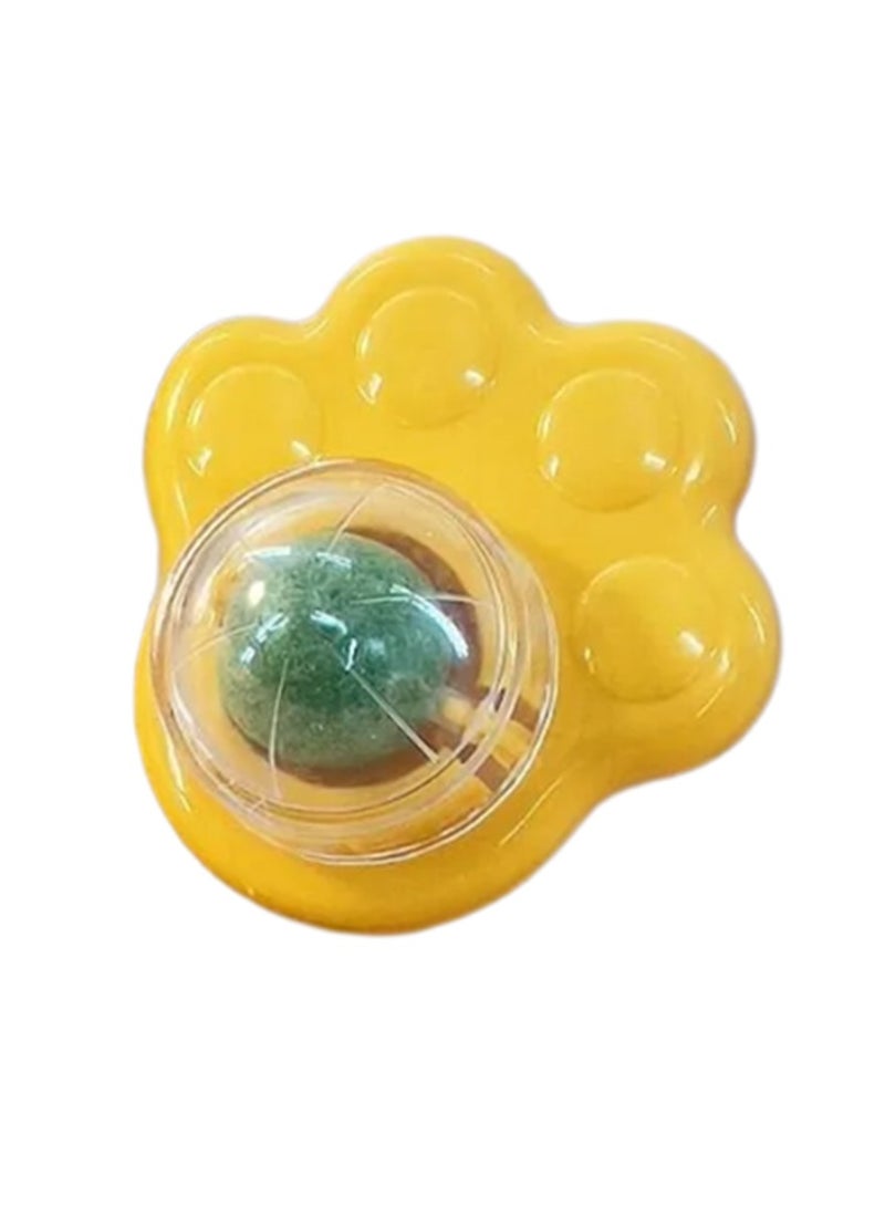 النعناع البري الكرة لعبة القط باو شكل وجبة خفيفة الكرة الدورية القط الصالحة للأكل الكرة الثابتة التغذية الحلوى الكرة الصالحة للأكل وجبة خفيفة لعبة للقطط العناية بالأسنان