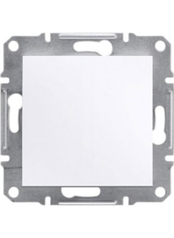Schneider Electric EPH0170121 - Asfora Switch White, Screwless, Frameless 