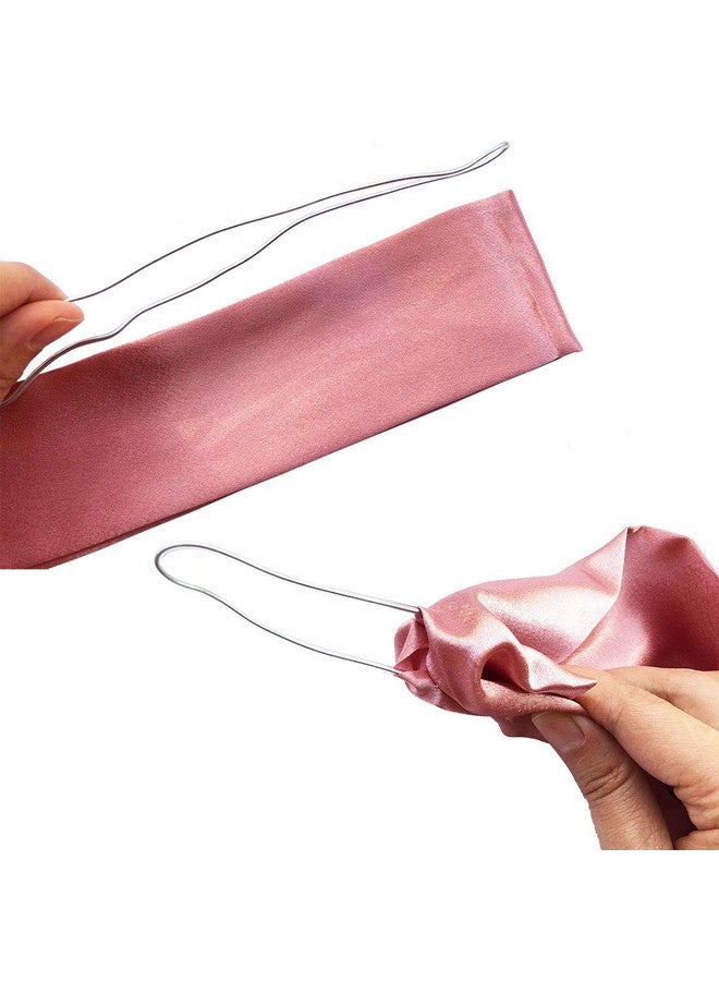 HYFEEL Wire Headbands For Women Bow Hair Scarf Cute Twist Hairbands Adjustable Head Wraps Fashion Beach Hair Accessories For Girls Lady Multiuse Turban (Pink) - Image 5